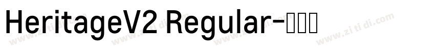 HeritageV2 Regular字体转换